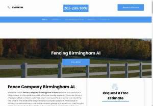 Fence Company Birmingham Al - We offers best fence installation & repair services in Birmingham Al and surrounding areas. For more information, visit 5236 HIGHLAND TRACE CIR BIRMINGHAM, AL 35215 and call 205-208-8997.