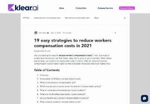 19 easy strategies to reduce workers compensation costs in 2020 - Are you looking for ways to reduce workers' compensation costs? If not, You need to understand the serious risk that these nasty claims pose to your business. When these claims arise, you need to be ready with a plan in place. After all, reduced workers' compensation costs mean higher profits and a better employee-employer relationship.