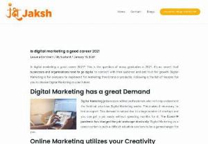 JAKSH - Jaksh Institute For the Best Digital Marketing Courses In Pune Kothrud

ON-DEMAND COURSES
Digital Marketing Courses for a Successful Career
Best place to learn the most in-demand Skills.