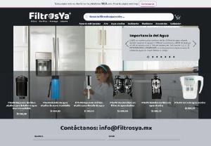 Filtros Ya - FILTERS NOW: filter - purify - protect and save
Original and replacement filters made in the USA for: refrigerator water, air, car cabin, sediment in pool water, swimming pool, jacuzzi, etc.

Replacement filters guaranteed as a replacement for the original at a very competitive price, with international NSF / ANSI certifications and delivered to your doorstep throughout Mexico.

Visit us to find your filter of any brand or request a quote at