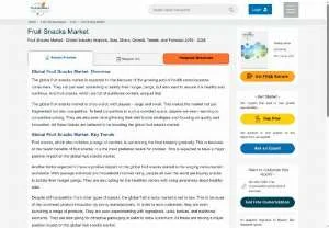 Screenshot of Fruit Snacks Market Analysis