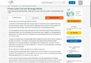 Screenshot of Private Label Food and Beverage Market Forecast 2020-2030
