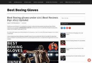 Any Boxing Gloves - Whether you are just kicking off or are already into occasional or professional boxing, sparring, heavy bag punching, or fitness workouts, you can easily get the Best Boxing Glove under $100. Currently, there are a lot of brands that offer gloves at varied prices, ranging from low budget to quite expensive ones.