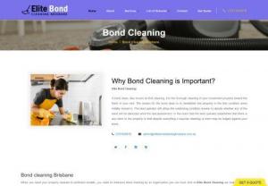 Bond Cleaning Brisbane - Our expert Bond Cleaners in Brisbane can make sure that your new home or the one you're leaving looks spotless and sparkling with our moving out cleaning services. We provide our service all over Brisbane with the help of an expert team. The team at Elite Bond Cleaning Brisbane provide exit cleaning for your rental property and owned property. If you are looking for a reliable and trustworthy cleaner, then look no further. We also provide professional carpet cleaning and pest control services.