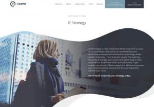 It Strategy Planning Experts | It Strategy Consulting | Qcom - Looking for full-fledged It Strategy for your business? Contact us, we can help you plan a strategy that fits with your business vision.