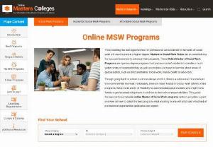 Online MSW Programs - This guide focuses on those valuable online MSW programs options, provides a good overview on how to select the best program, what enrolling in one will entail and what kind of professional opportunities graduates can expect.