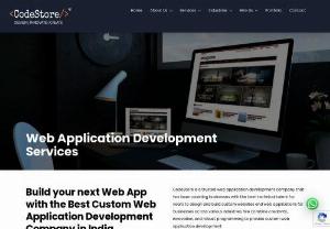 Web App Development Company in USA - Enhance your business with the best Web app development Company by collaborating with CodeStore Technologies. Contact us today!