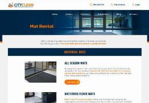 Canada's Trusted Floor Mat Rental Services Company - City Clean is Toronto, Mississauga, and Canada's most trusted floor mat rental services company offering pick up, cleaning, drop off, repair, and replacement mat services. Call for one-week free mat rental trial at 647-931-9758