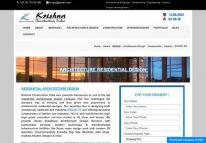 Best Residential Aarchitecture Design Company In Faridabad. - Architecture and Building designers in Faridabad, Krishna Company provides architect designs and building designs facilities with affordable prices. Our company has Best architecture which provides perfect designs and large space as possible in the clients area. We also give facility of modular home, kitchen, hall & architect firm in Faridabad.