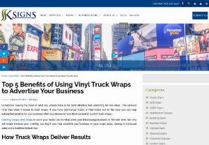 Top 5 Benefits of Using Vinyl Truck Wraps to Advertise Your Business - If you're ready to increase brand awareness and elevate your business image, we can help. To learn more about adding vinyl wraps to your marketing plans, contact us or give us a call at 647 792 5716.
