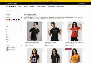 Shop New T Shirts in Jaipur Online @ Beyoung - Buy New 100 % cotton T shirts in Jaipur Online with no shipping in every region of India. Also enjoy with an exclusive offer on new stock by using a coupon code from Beyoung website which is available for a limited time only. So hurry!! Get new stock before it can run out.