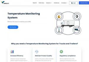 Temperature Monitoring System - Track your Vehicle temperature real-time with our temperature Monitoring Solutions for cold chain logistics. Monitor the refrigerated Vehicle with Temperature Monitoring System.
