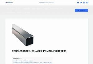 Stainless Steel Square Pipe - Sachiya Steel International manufactures a wide range of stainless steel square or rectangular pipes (SHS/RHS), and executes supplies in both seamless and welded form, from stock and production. Our stock consists of square pipes in size ranging from �