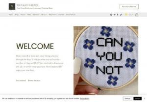 MayheadThreads - Your cross stitch and embroidery one stop shop. . These include free cross stitch patterns, needle minders, hand embroidered T-shirt's, hair scrunchies, finished embroidery hoops and cross stitch hoops.
