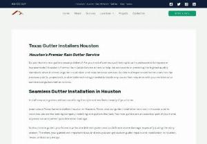 Texas Gutter Installers Houston - Texas Gutter Installers Houston is one of the top gutter companies in Houston, Texas, which can be attributed to our continued commitment to quality customer service. We strive to ensure that we provide the best gutter services to each and every customer that we serve. Our most frequently requested service is seamless gutter installation. We also install gutter guards and repair old gutters. Our gutter leaf guards are installed on both new and existing gutter systems.