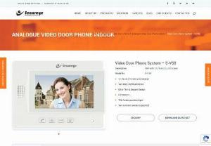 Video Door Phone System for Home Security - Secureye - Video Door Phone System: it's made for advanced home security. Secureye providing S-VS8 with 17.78cm (7) LCD Screen