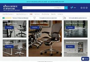 Used Office Furniture UK - Kings Office Furniture - Buy used office furniture at low prices. Large stocks of desk, bench desks, chairs, storage and meeting furniture.