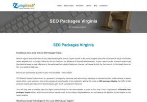SEO Packages Virginia | +1 (267) 900-7383 | Local SEO Packages Virginia | Affordable SEO Packages Virginia USA - Zumpitech - In the US, the popularity of SEO has been rising. To get the first move of Affordable SEO Packages Virginia, it is important to make use of the SEO packages Virginia and Local SEO Packages Virginia Offered by Zumpit Technologies. See SEO Plan USA.