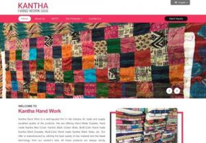 Kantha Hand Work - Hand Made Kantha Bed Cover Supplier in India - Kantha Hand Work is a well-reputed firm in the industry for export and supply excellent quality of the products. We are offering Hand Made Dupatta, Hand made Kantha Bed Cover, Kantha Stitch Cotton Stole, Multi-Color Hand made Kantha Stitch Dupatta, Multi-Color Hand made Kantha Stitch Stole, etc.