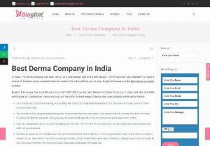 Best Derma Company in India - Bioglint Derma Care is one of the best Derma Franchise Company in India. Bioglint Derma Care is a leading Derma Company that is offering a pharma franchise for derma range products at reasonable prices all over India. We are a trusted name in the Derma market for Dermatology range products. Our company offers a huge range of Derma Products across India. All the skincare products are under the guidance of an expert qualified team and who take care of the standard of products and assure to...