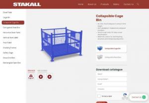 Collapsible Metal box and Foldable Metal Cages | Stakall - We Stakall manufacturers are the manufacturers of the collapsible metal boxes and foldable metal cages. Manufacturing is done according to consumers' needs. To know more visit our website