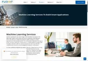 Screenshot of Fusion Informatics: Machine Learning Application Services