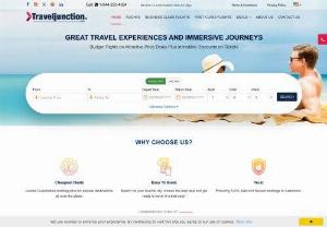 Best and Cheapest Deals on Flight Tickets Booking - Are you tired of finding USA flights & airline tickets online? Give yourself a break and let traveljunctionus help you book cheap flights for your destination.