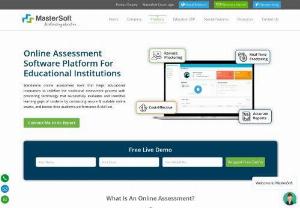 Student Online Assessment Software - Mastersoft - MasterSoft Online Assessment Tool, built-in with Artificial Intelligence & BI Powered Analytics Tools to enhance teaching-learning process by offering standardized online assessment & student performance evaluation. The instant result processing mechanism of the assessment software boosts student progress by analyzing learning gaps.