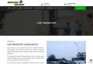 Car transport Auckland - You can rely on us at Express Movers for car transport Auckland services in New Zealand. We provide our services to a range of customers including businesses, those in the car industry, as well as private individuals. Our experience includes transporting cars, utes, and commercial vehicles including vans and small trucks. We can also transport other vehicles including motorbikes and caravans.