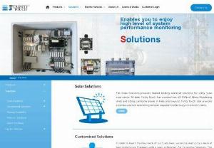 Solar Solutions provide Company - The Solar Solutions provides market leading electrical solutions for utility scale solar plants. Till date, Trinity Touch has supplied over 17.5 GWp of String Monitoring Units and String Combiner Boxes in India and beyond.