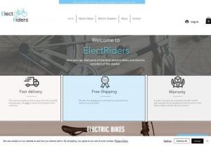 Electriders - Special electric bikes and electric scooters. Free shipping is available for the EU countries and UK. We ship all over the world ( 5 to 9 business days)