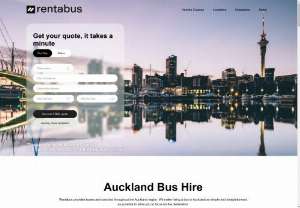 Rentabus - Buses and Coaches for group transportation in New Zealand.  We provide bus transportation in Auckland, Wellington, Christchurch and Dunedin.  Rent a bus with us today.  Bus Hire NZ.  Bus Hire Auckland.  Coach Hire Wellington.  Bus Rental Christchurch.  Coach Hire Dunedin.