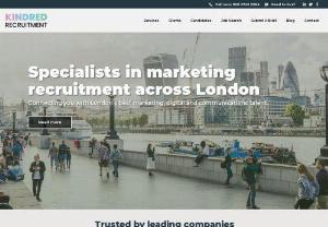Kindred Recruitment - A specialist marketing recruitment agency in London offering exceptional services to both business clients and marketers.