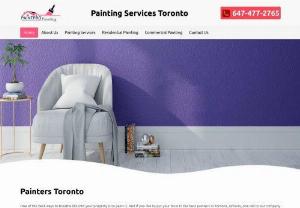Painters Toronto - Painters Toronto helps residential and commercial customers who need an expert painting service. We are well-equipped to execute the job, whether it be drywall repair, interior and exterior painting or drywall repair. We will be happy to work on your painting concerns at any time.