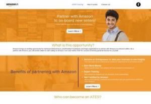 Amazon Training Center - Amazon brings an exciting opportunity for individual entrepreneurs, small/medium businesses and large organizations to partner with Amazon, to onboard sellers. As a partner with Amazon, you will enable sellers to start selling on Amazon, train and mentor them for success & thereby generate income for yourself.