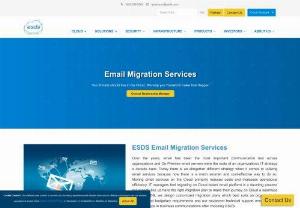 ESDS Email Migration Services in India - Moving email services on the Cloud primarily reduces costs and increases operational efficiency. IT managers feel migrating on Cloud-based email platform is a daunting process but experts like us have the right migration plan to make their journey on Cloud a seamless one. At ESDS, we design customized migration plans which best suits an organization's technical and budgetary requirements and our exuberant technical support ensures there are no hiccups in business communications after choosing...