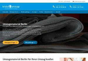 Umzugskartons Berlin - Kristall Umzuege provides a wide range of packing materials and moving boxes that can be shipped to customers in transportation management quality and with a high load-bearing capacity. Our rental boxes start at � 2.38 and include delivery and collection.