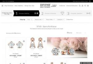 Buy Solitaire Stud Latest Design Online @ Rs 35000 - Divine Solitaires - Solitaire Stud Earrings are the perfect gift for her from Divine Solitaires, Check out our latest diamond solitaire stud collection online at the best price, with 100% certified solitaire and lifetime upgrade and buyback.