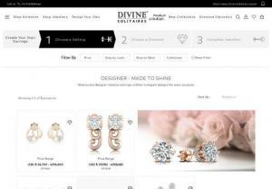 Buy Designer Solitaire Earrings Online @ Rs 50000 - Divine Solitaires - Designer Solitaire Earrings: Check Out our Latest Designer Solitaire Earrings Collection for Women, Now You Can ✓ Try the Best Designer Solitaire Earrings And get ✓ a Lifetime Upgrade and Buyback.