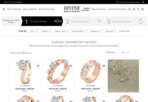Buy Vintage Solitaire Ring Online @ Rs 20000 - Divine Solitaires - Buy Vintage Solitaire Ring Online for Women and Men at the best price. Check out Divine Solitaires Vintage Diamond Ring Latest Collection with Free Insurance and Free Shipping.