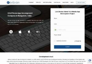 iOS/iPhone app development company in Bangalore - Nextbrain is an iOS/iPhone app development company Bangalore. Get your iOS app development services by hiring the best iOS application developers. Get the best iOS and iPhone app now.