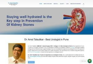 Kidney Specialist In Pune | Kidney Stone Treatment in Pune - Dr.Amol Talaulikar is the Best Kidney Specialist In Pune, has an experience of over 17 years as a Urologist. He specializes in all kinds of consultations related to Urology & Andrology such as Kidney Stone treatment, prostate surgery. He has a years of experience as a Urologist and kidney specialist In Pune and provide best Kidney Stone Treatment In Pune.