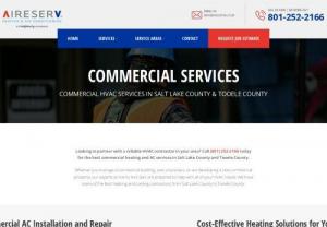 COMMERCIAL HVAC SERVICES IN SALT LAKE COUNTY & TOOELE COUNTY - Looking to partner with a reliable HVAC contractor in your area? Call (801) 566-8405 today for the best commercial heating and AC services in Salt Lake County and Tooele County.

Whether you manage a commercial building, own a business, or are developing a new commercial property, our experts at Harris Aire Serv are prepared to help with all of your HVAC needs. We have some of the best heating and cooling contractors from Salt Lake County to Tooele County.