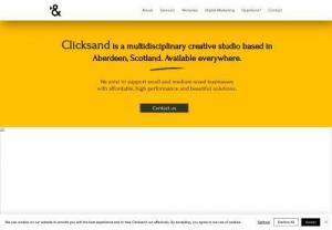 Clicksand - Clicksand is a multi-disciplinary studio. providing everything from Branding to Marketing. Clicksand offers affordable yet high quality solutions to level the playing field for small businesses