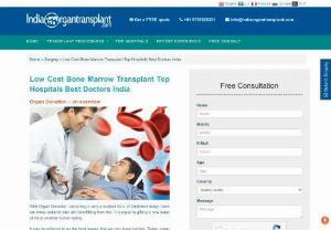 Low Cost Bone Marrow Transplant In India - The treatment cost here is to be around 25 percent of what it would cost in the western nations,  except having no waiting the surgical operation right here. Many international patients are turning in the direction of India for their low cost of bone marrow transplant India. India organ transplant service is a medical provider in India that has been founded completely by expert clinical panel,  with a purpose to serve every patient who's in physical problem.