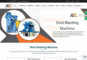 Shot blasting machine manufacturer's | Portable shot blasting equipment in India - Shot blasting machine manufacturer of shot blasting machine in India. A Shot blasting machine is an enclosed equipment designed for abrasive blasting for cleaning and preparing rough surface.