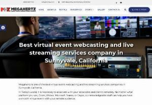 Virtual event webcasting | Live Streaming services in Sunnyvale, CA - Virtual event webcasting and Live Streaming services AV company in Sunnyvale. We specialize in recording and streaming live events and virtual events