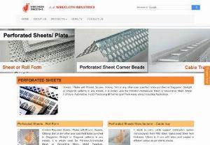 Perforated Sheets Manufacturer - J.J. Wirecloth Industries is leading manufacturer of high quality perforated sheets. If you want to buy perforated sheets then you should go to JJ Wirecloth Industries. We provide one of the best quality of perforated sheets at a very reasonable price.