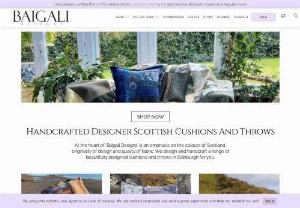 Baigali Designs - Beautiful cushions and throws, designed and handmade in Scotland. Celebrating colour, originality, elegance and rugged luxury. Inspired by Scotland's unique landscapes. Proudly Scottish. A large proportion of fabrics are sourced from Scottish Weavers and Scottish mills. 100% pure British soft wool is included in all designs. We incorporate the colours of Scotland's beautiful landscapes in our designs.