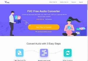 FVC Free Audio Converter -Advanced Online Tool to Convert Audio - FVC Free Audio Converter is an easy-to-use online converter that can fast change video or audio files to popular audio formats like MP3, AAC, AC3, WMA, WAV, AIFF, FLAC, etc.